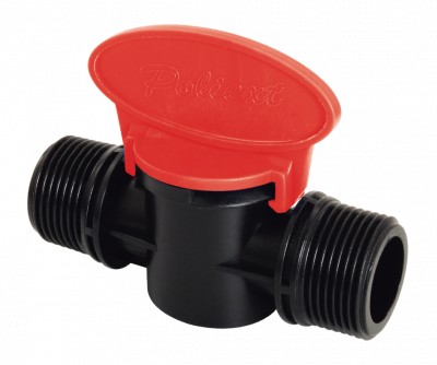 Кран для капельного полива 3/4" НР x 3/4" НР (Poliext 07050040)